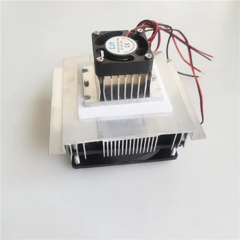 12V Termo Peltier Hladilnik za Hlajenje Polprevodniških Hladilni Sistem za Vgradnjo Hladilnika Ventilatorja Končal Komplet z hladilnega telesa Fan