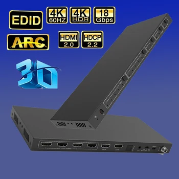 Avdio extractor HDMI je združljiv Stikalo HDMI je združljiv matrika preklopnik Video Splitter z IR nadzor Igre v živo zaslon splitter