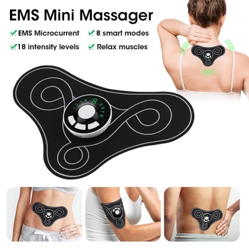Velika EMS Električni Impulz Vratu Telo Massager Nazaj Nalepke Mišični Stimulator Massageador Mišična Sprostitev Zdravljenja Masaje