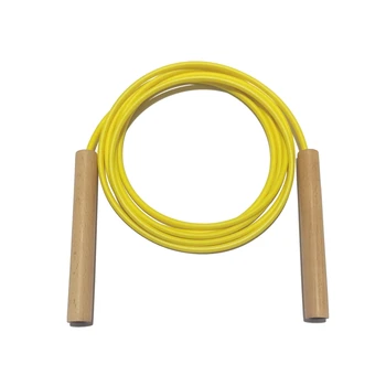 NEVERTOOLATE Preprosti leseni ročaj TPU vrv anti trenja 5.6 mm premer skok vrv preskočite vrv anti hladnih zimskih 2.9 meter fitnes