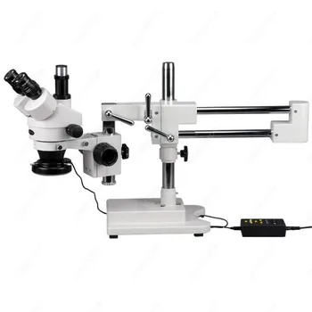Trinocular Stereo Mikroskop--AmScope Dobave 3,5 X-45X Trinocular Stereo Mikroskop z 4-Pas 144-LED Obroč Svetlobe