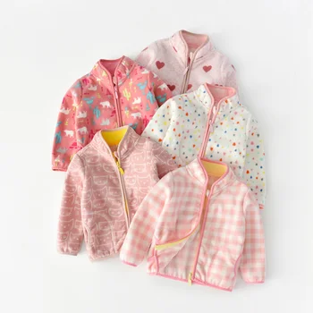 Otroci Pomlad Coats Priložnostne Novo Jakno Otrok Vrhnja Plast Za Dekleta Zadrgo Obleko Oblačila Vetroloma Coats