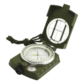 Kompas Visoko Natančnost, Večnamensko Vojaško Severu Zelene Kompas Na Prostem,Preživetje V Sili Svetlobna Opazovalni Kompas