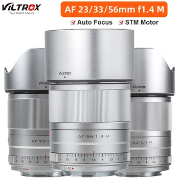 VILTROX 23 mm 33 mm 56mm F1.4 Canon Objektiv EF-M Mount samodejno ostrenje STM APS-C Objektiv Za Canon EOS-M Mount M50 Mark II M200 M10 M3 M5 M50