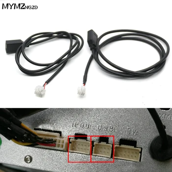 8 10 Pin Avto Radio PHB Dual Mini USB Vmesnik Kabel Adapter Priključek za Android Navigacijske Multimedijski Predvajalnik