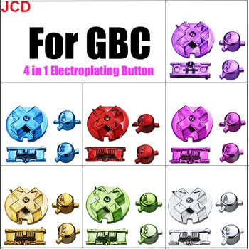 JCD 1set Galvanizacijo DIY Gumb Za Game Boy Gumb Lupini Za GBC Igra zamenjava Gumb D-Pad A B Gumbi Komplet