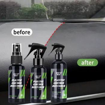 Plastični Obnovitev Agent, Enostaven Za Uporabo Dolgotrajno Nazaj Na Black Gloss Svetlečega Usnja Zunanjost Popravila Prenove Pasta Za Auto