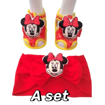 2023 Baby Minnie Mouse Copati za Novorojenčka Glavo Baby 100% bombaž toplo gospodinjski predmeti na Novo izdelani okrasni predmeti za otroke