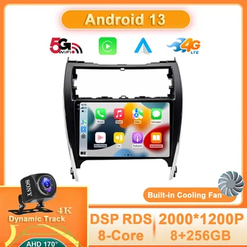 Android 13 Za Toyota Camry 7 XV 50 55 2012 2013 2014 Avto Video Multimedijski Predvajalnik, Stereo 4G WIFI, GPS Navigacija QLED 360 Fotoaparat