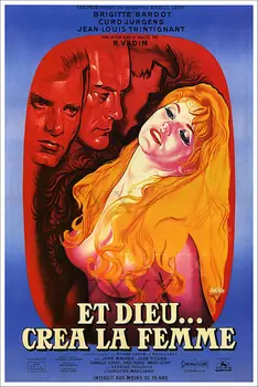 Et Dieu Crea la Femme Letnik: Brigitte Bardot Filmski Plakat