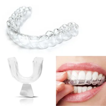 4PCS EVA Usta Pladnji Zob Zaščitnik Nočni čuvaj Usta Stražar za Bruxism Brušenje Anti Smrčanje Beljenje Zob Boks Varstvo