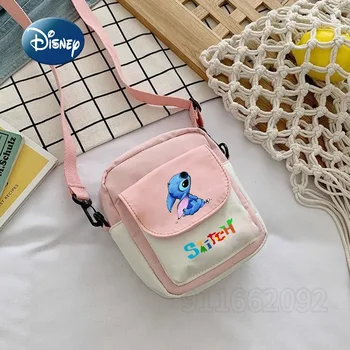 Disney Stitzer Novo Otrok Crossbody Vrečko Risanka Moda za Fante' Eno Ramo Crossbody Torba Mini Otrok je Ena Torba