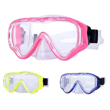 Otroci Potapljanje Masko Snorkel Masko Anti-Fog Anti-Leak, Plavanje Očala, Kaljeno Steklo Nepremočljiva Masko Za Otroke