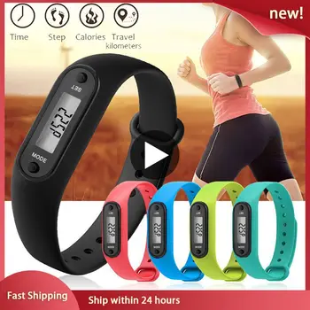 Mini Plastični Pametna Zapestnica Watch Števec Kalorij, Digitalni LCD Fitnes Tracker nalogo Spremljanja Pedometer Nepremočljiva Zapestje