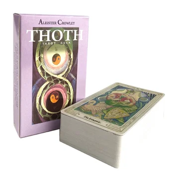 Thoth Tarot Kart Krova Angleški Družabne Igre Za Stranke Igranje Miza Oracle Zabava Različica