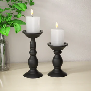 Ameriški kovanega železa retro neumna črni svečnik aromaterapija sveča znanja poroka okraski okraski domače obrti