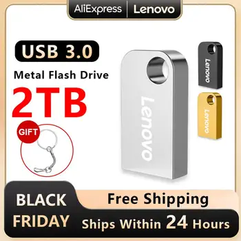 Lenovo 2TB USB 3.0 Pero Disk 1TB Cle USB Flash Diski 512GB Pendrive 256GB Do 100MB/s Flash Disk Za Prenosne računalnike PC Brezplačna Dostava