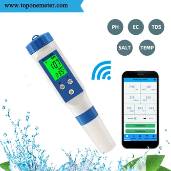 pH Meter Smart Bluetooth Digitalni TDS ES pH, Slanost, Temperatura Meter za Akvarije Bazen Fish Tank morski Sadeži iz Ribogojstva