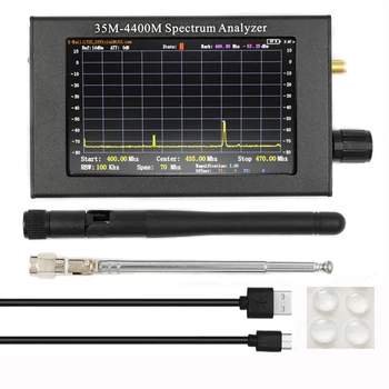 35 M;-4400Mhz Analizator Spektra 4.3 Palčni LCD-Zaslon Profesionalni Ročni Analizator Spektra Merjenje Interfonski Signal Trajne