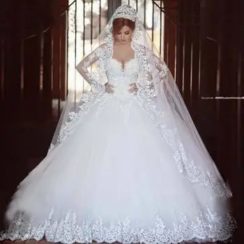 Poročne Obleke Čipke Vestido De Neverjetno Poročna Obleka Ženske Princesa Poročne Stranka Čipke Poročno Obleko 2026